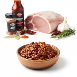 "CASH&CARRY" PULLED PORK BANDEJA 1kg (CAJA 6 BANDEJAS)