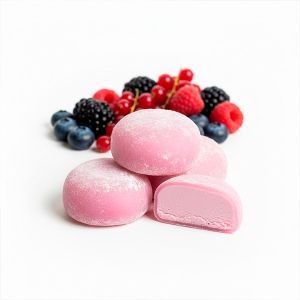 MINI MOCHI FRUTOS DEL BOSQUE 12g/aprox BANDEJA 400g (CAJA 6 BANDEJAS)