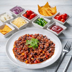 "CASH&CARRY" CHILI CON CARNE "ORIGINAL" BANDEJA 1kg (CAJA 6 BANDEJAS)