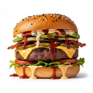 HAMBURGUESA TERNERA RANCH GOURMET "KOOKING" 11,5cm/110gr  (CAJA 42und)