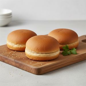 PAN HAMBURGUESA BABY PRECORTADO 9cm/55gr PAQUETE 24und (CAJA 3 PAQUETES)