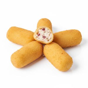 CROQUETON DE COCIDO - "PRINGA" -"CROCON" 50gr BANDEJA 1'43kg (CAJA 3 BANDEJAS)