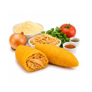 EMPANADA DE MAIZ CON POLLO "PRECOCINADA" 100G CAJA 40und
