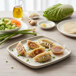 GYOZA VEGETARIANA "ASIAN BITES" 18/22gr aprox BOLSA 600gr (CAJA 6 BOLSAS)
