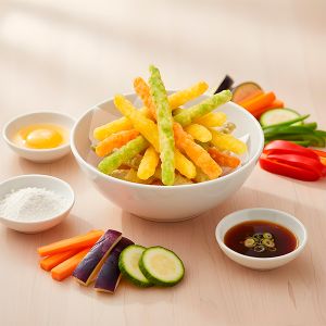 TEMPURA DE VERDURAS "KOOKING" 8g / 7cm BOLSA 1kg (CAJA 4 BOLSAS)