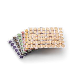 SURTIDO TAPAS MACARONS DE COLORES 2,4gr / 3,5cm BANDEJA 48und (CAJA 12 BANDEJAS)